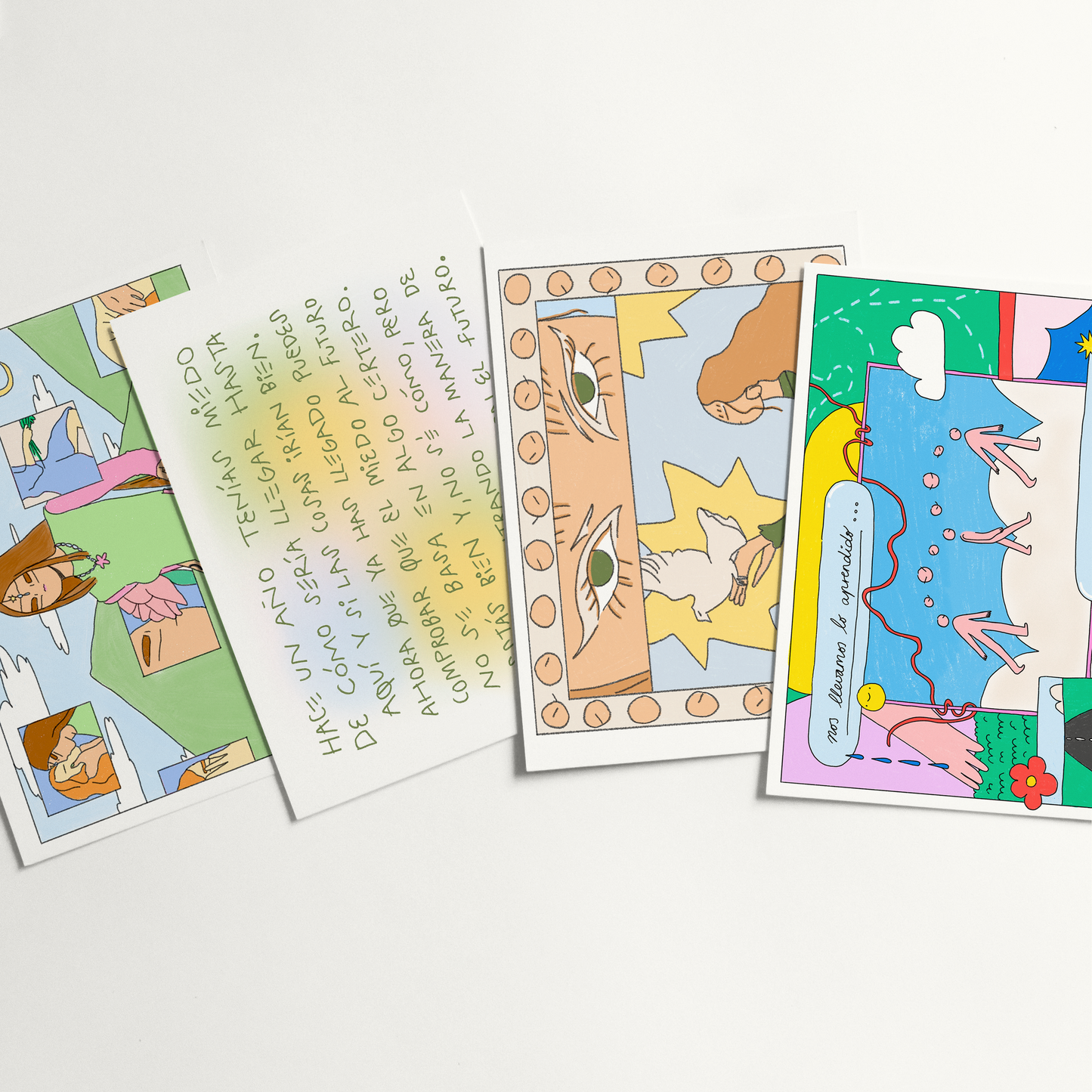 PACK 4 Postales