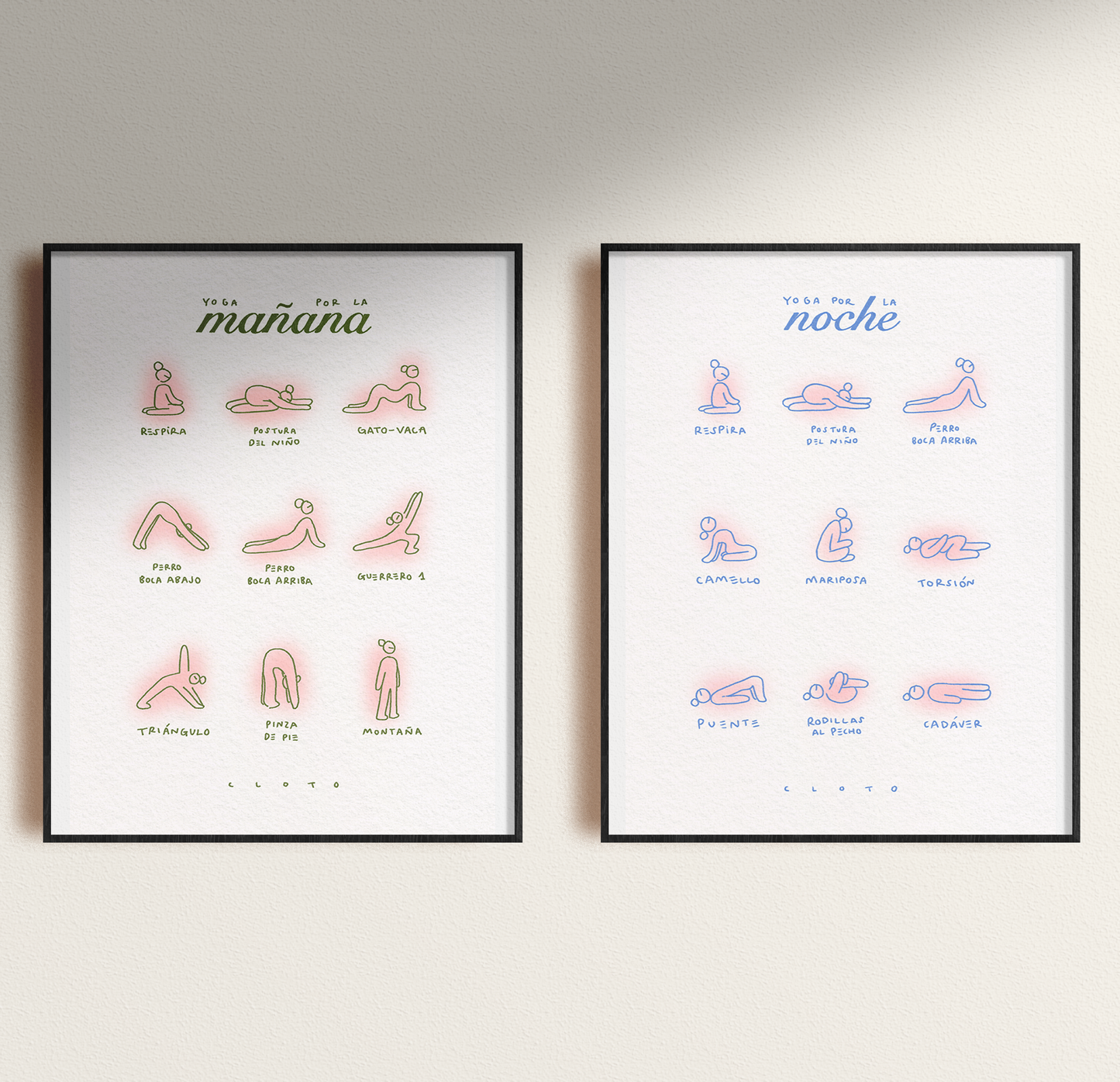 PACK LÁMINAS - Yoga día y noche
